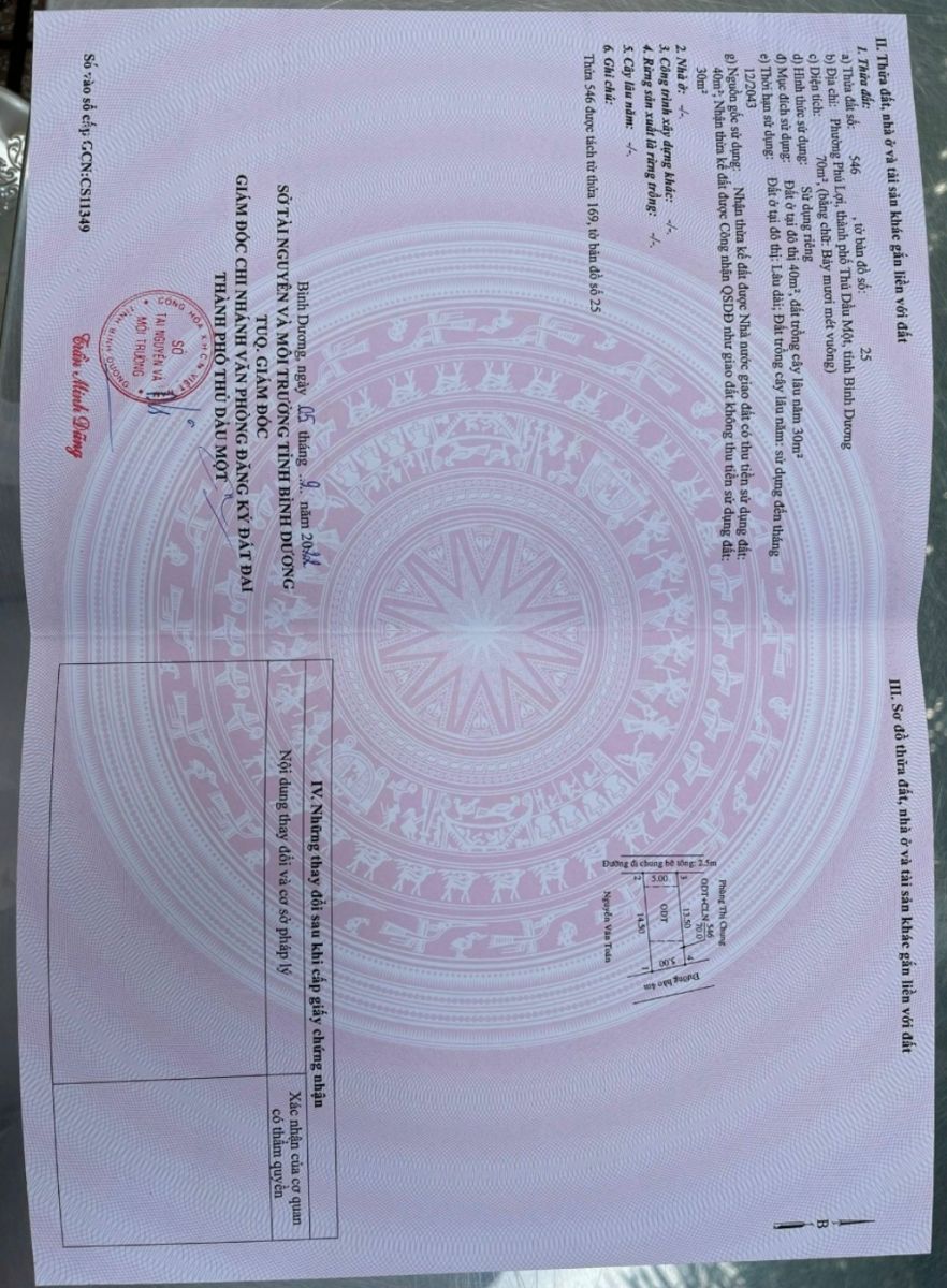 Bán đất gần trường tiểu học phú lợi 2, phường phú lợi, thành phố thủ dầu một bình dương 