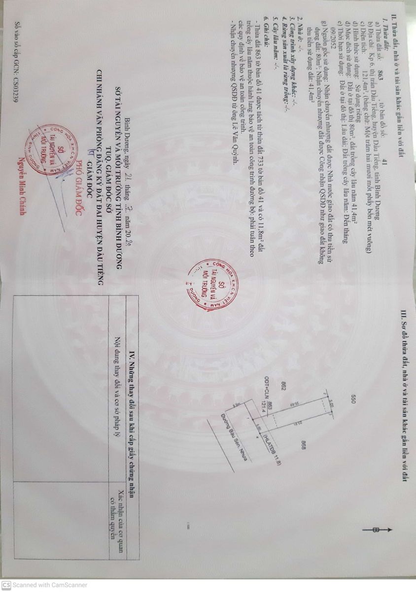 Bán đất thị trấn dầu tiếng bình dương