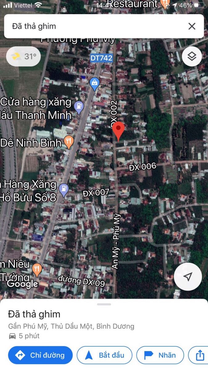 Bán đất mặt tiền đường dx02 phường phú mỹ thành phố thủ dầu một bình dương