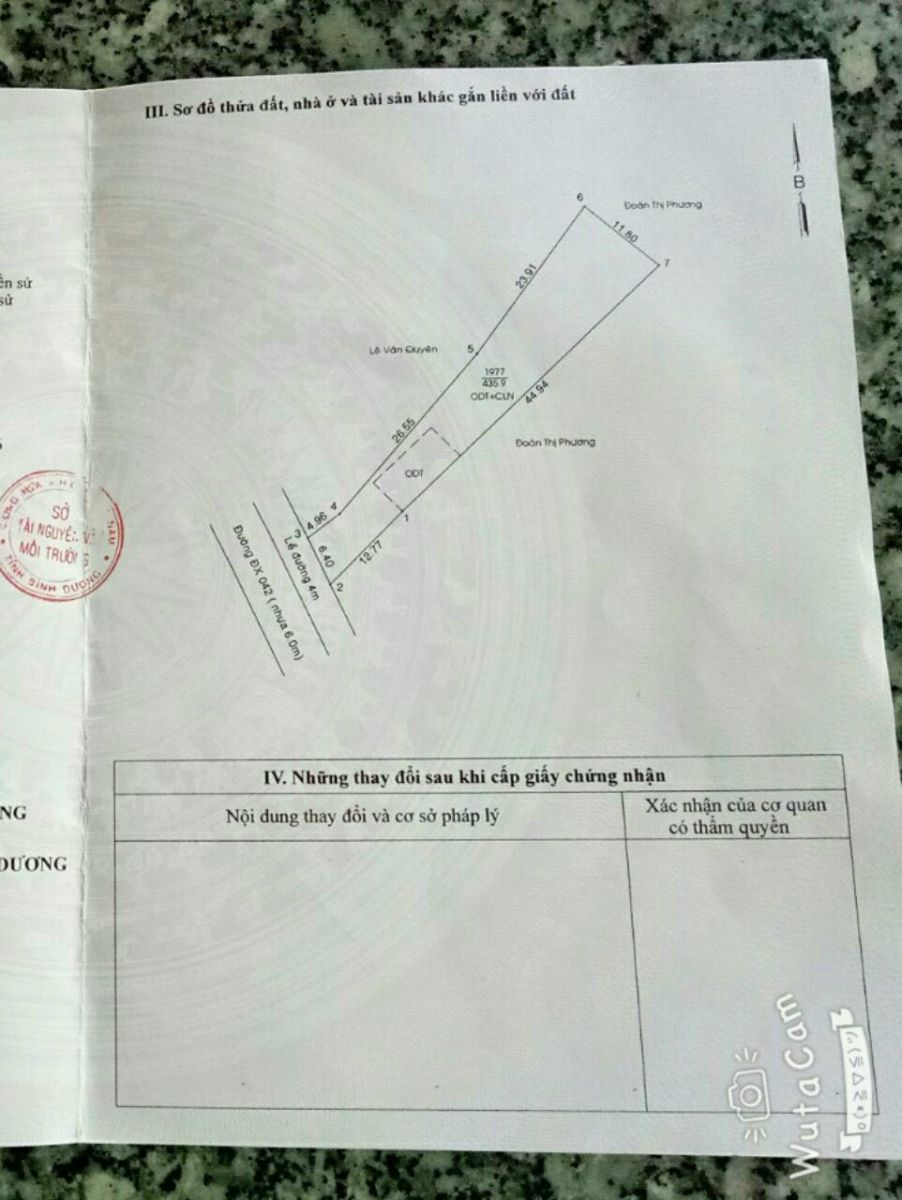 Bán đất mặt tiền đường DX042 phường phú mỹ thành phố thủ dầu một bình dương