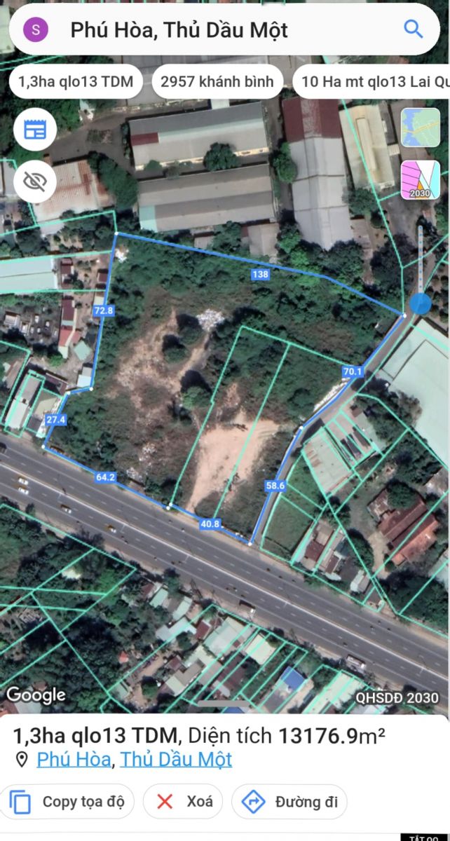 Bán đất mặt tiền đại lộ bình dương thành phố thủ dầu một bình dương
