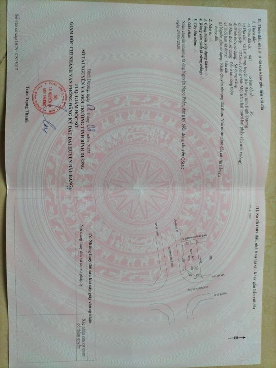 Bán lô góc khu nhà ở nam long, lai uyên, bầu bàng, bình dương 