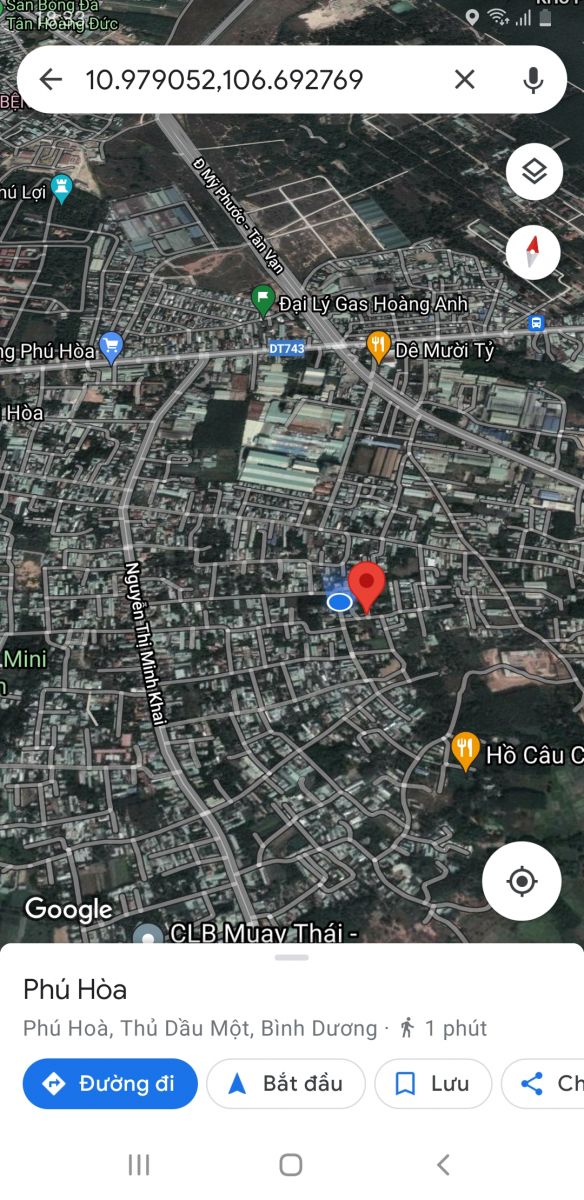 Bán đất mặt tiền hẽm 147 nguyển thị minh khai khu phố 9 phường phú hòa thành phố thủ dầu một bình dương 