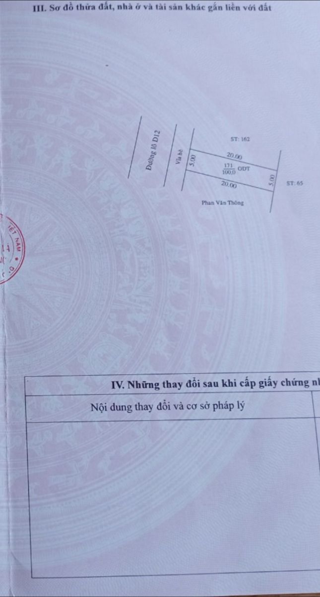 Bán đất mặt tiền đường D12 khu tái định cư phú mỹ phường phí tân thành phố thủ dầu một bình dương