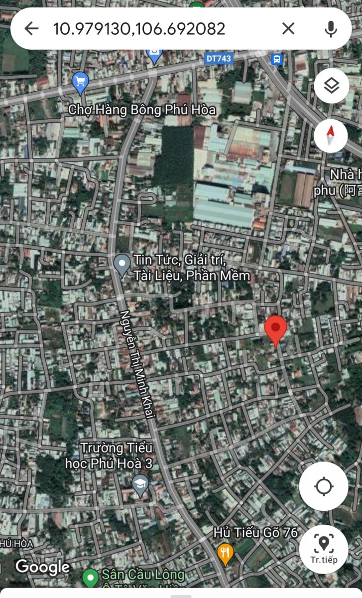 Bán nhà mặt tiền hẽm 147 nguyễn thị minh khai, khu phố 9, phường phú hòa thành phố thủ dầu một bình dương